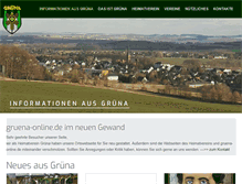 Tablet Screenshot of gruena-online.de